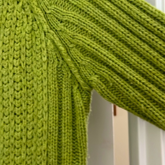 Vintage Sundance Green Lambswool Blend Snap Front Cardigan Coat - Picture 6 of 10